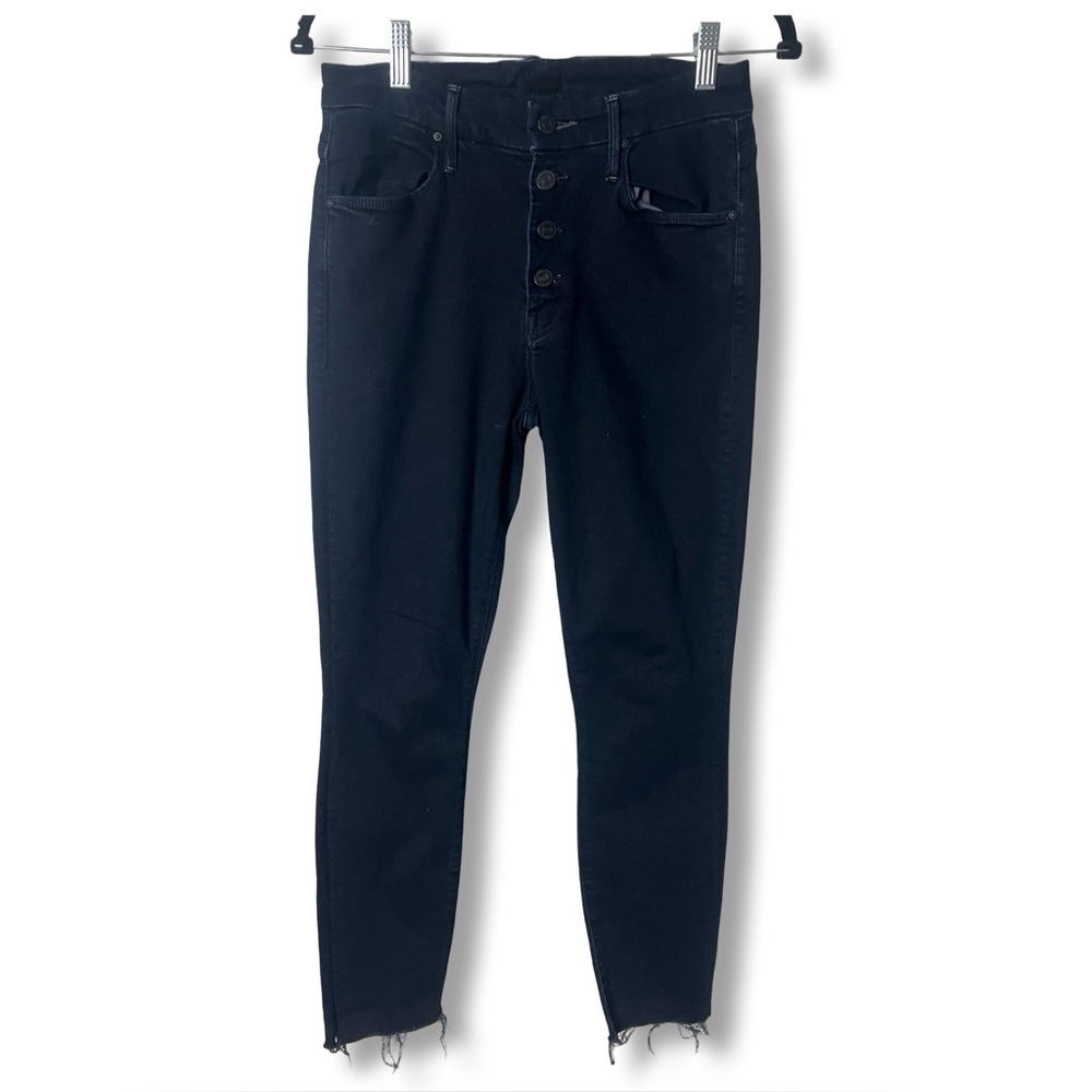 Mother - Women’s Denim The Pixie Ankle Fray Dark Blue Skinny Jeans - Sz 28